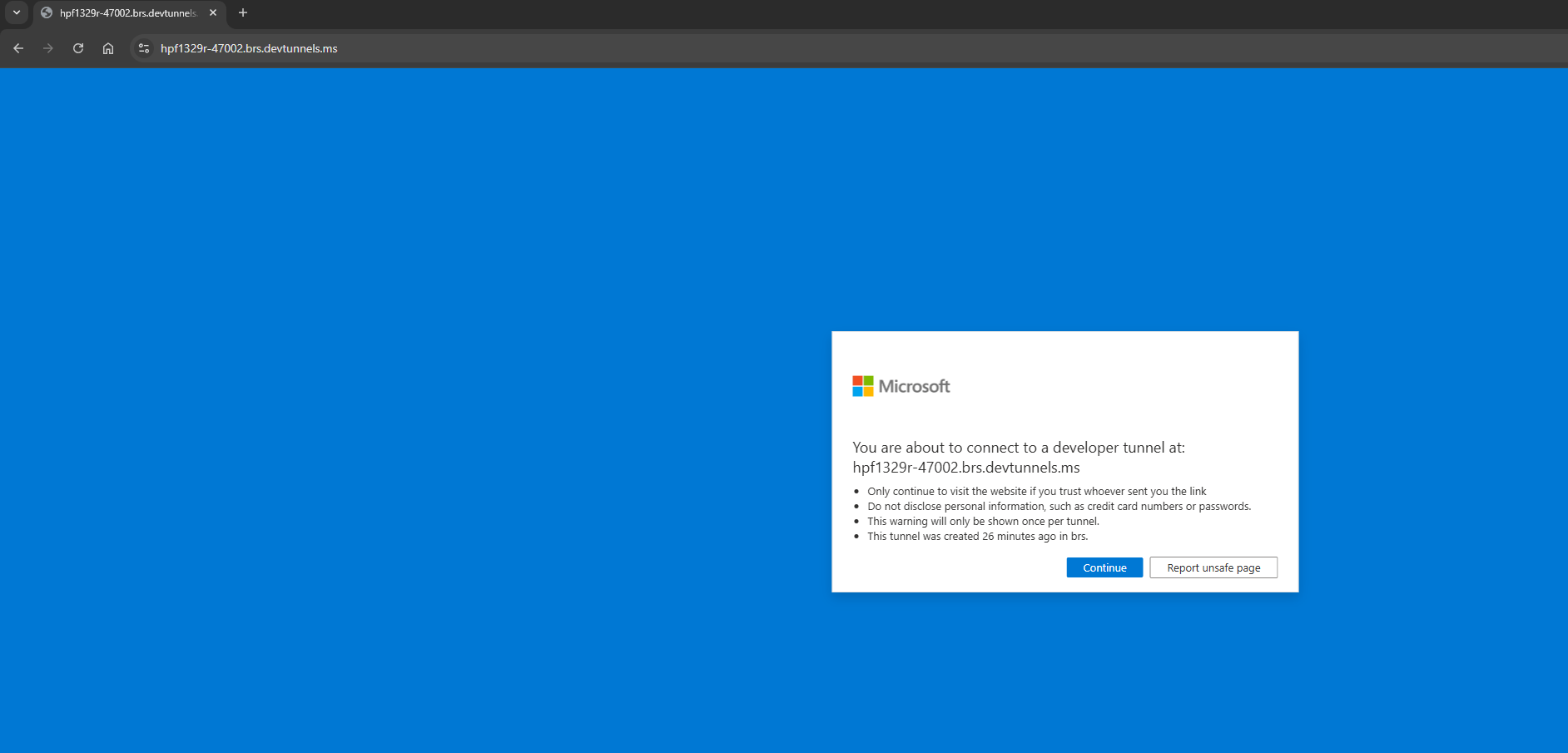 Confirmación de acceso